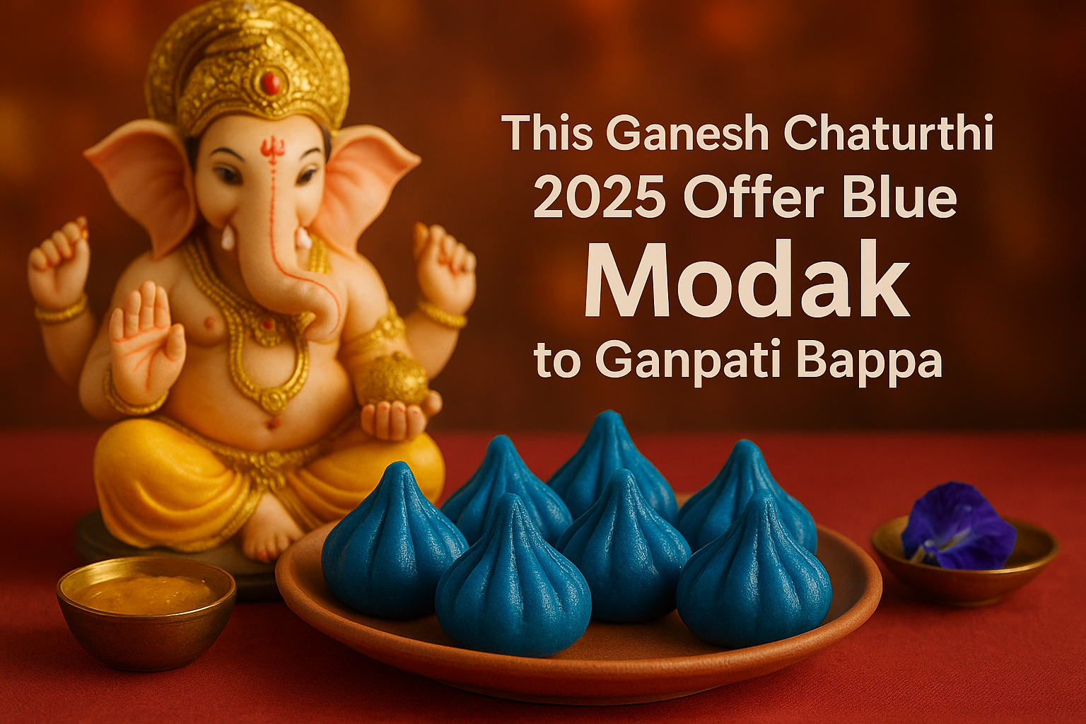 This Ganesh Chaturthi 2025, Offer Blue Modak to Ganpati Bappa