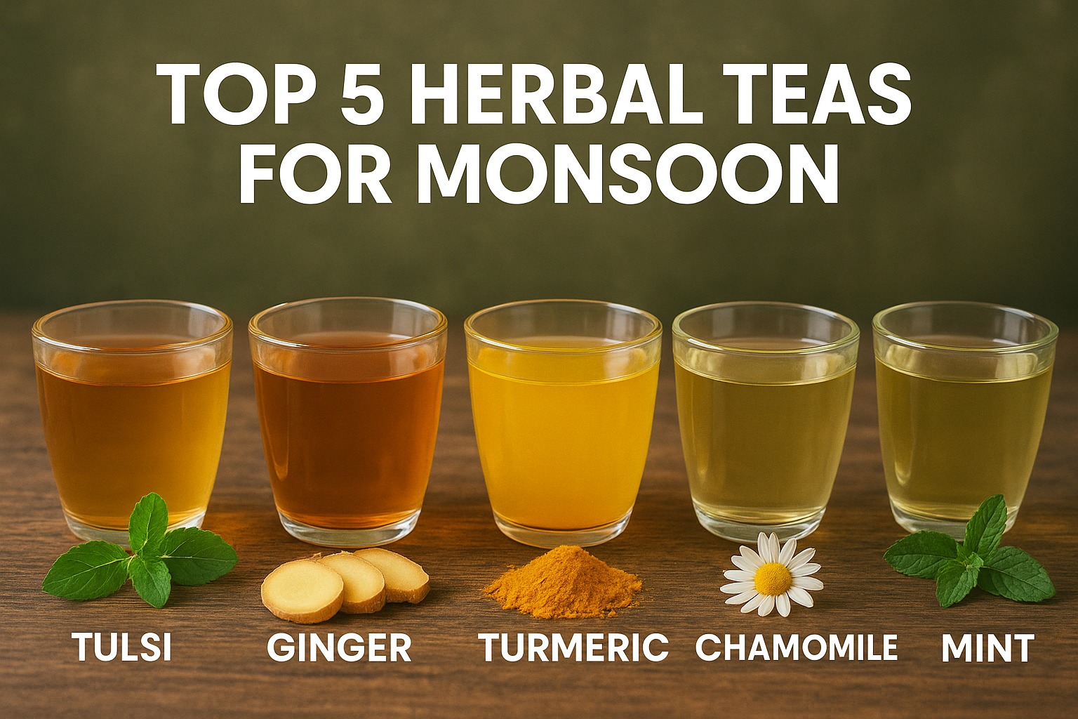 Top 5 Herbal Teas to Keep You Healthy This Monsoon